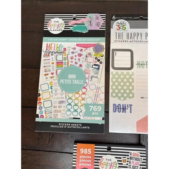 Happy Planner Stickers - 7 different packs selling as one lot - ALL NEW - Picture 9 of 9